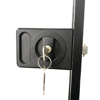 Extremely narrow 1618 sliding door lock glass belt key without handle