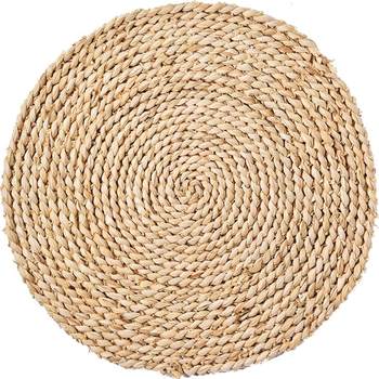 Like a secret hand-woven mat circular insulation pad