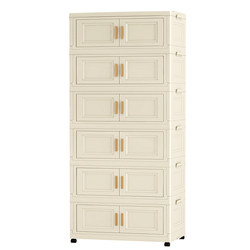 Storage cabinet children's wardrobe plastic baby clothes storage cabinet home bedroom storage box foldable storage cabinet