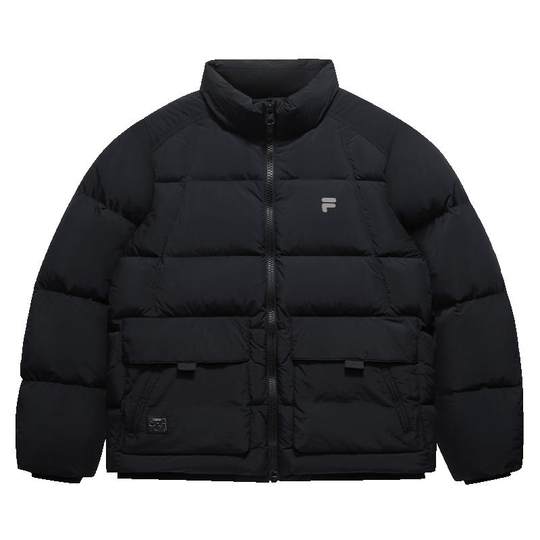 FILA FUSION Fila chaqueta de plumón de marca a la moda para hombre 2025 invierno nueva moda casual chaqueta cálida suelta