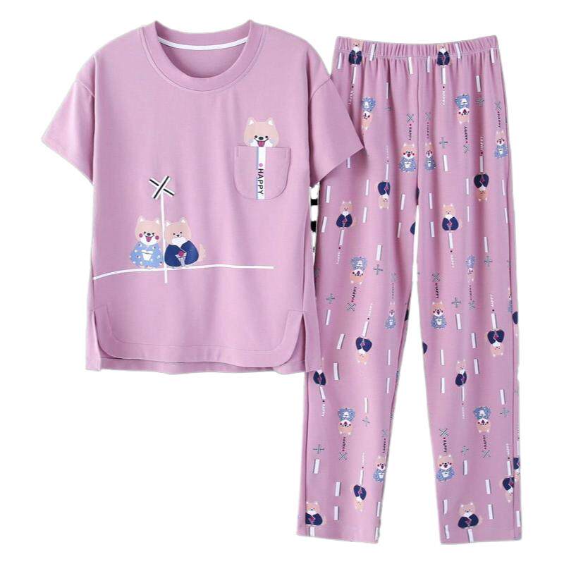 Women's autumn pajamas with breast pads