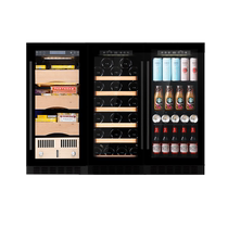 LeBarr small table-embedded dual-purpose constant temperature red wine cabinet wine cabinet ice bar cigar cabinet mirror home