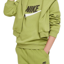 NIKE Nike Mens and Womens Childrens Wear 2024 Spring New Sports Sweatshirt Casual Velvet Pullover FD2992-377