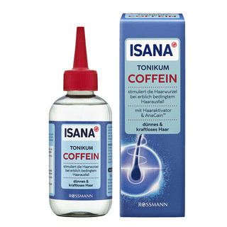 德国ISANA咖啡因生发液防脱发固发育发头皮精华液蓬松洗发水