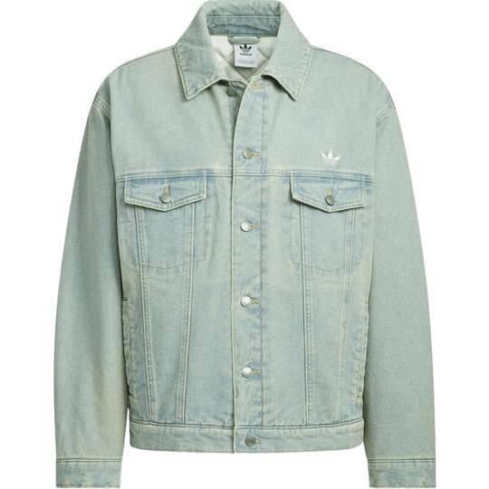 adidas阿迪达斯三叶草男子DENIM PAD 运动休闲棉服牛仔外套KC2624