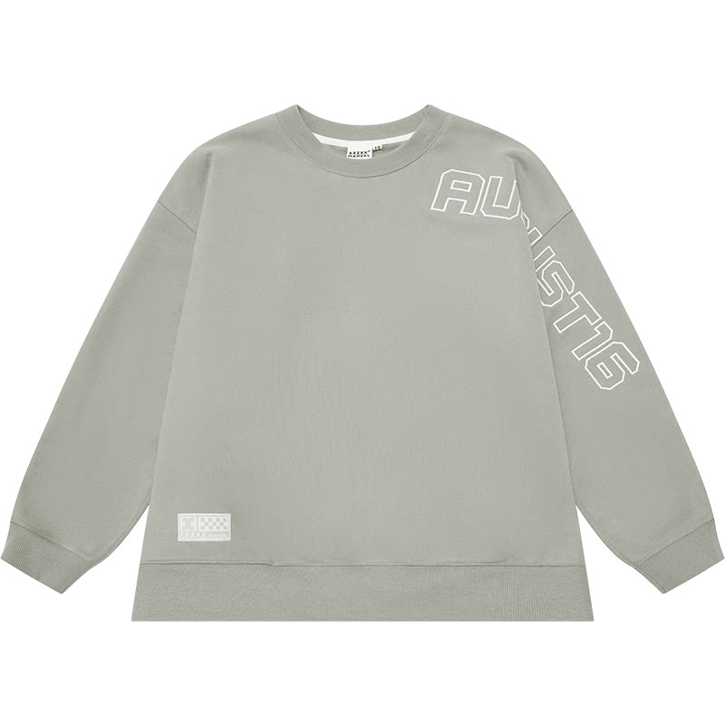 XXZXX velvet round neck sweatshirt for men and women loose trendy brand
