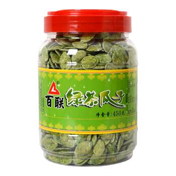 Fujian bailian green tea, melon seeds, nuts, roasted seeds, high-protein snacks, office satisfaction, large grain barrels, matcha flavor