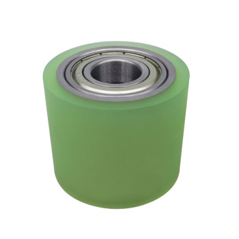 Spot polyurethane ຢາງ coated ລໍ້ unpowered ສາຍສົ່ງສາຍແອວ bearing roller ໃສ່, ທົນທານຕໍ່ custom ຢາງພາລາ roller ຄວາມກົດດັນ silicone