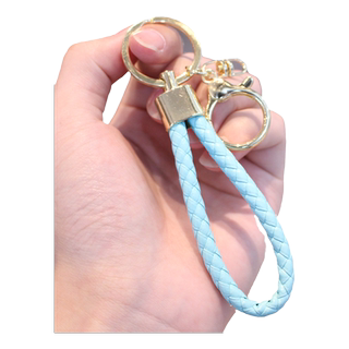 男女士手工编织皮绳钥匙扣圈汽车钥匙圈钥匙学生情侣挂件饰品礼物