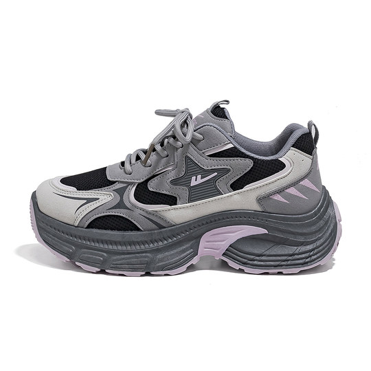 回力官方旗舰店女鞋厚底老爹鞋女款2025新款春秋增高运动休闲鞋子