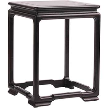 Redwood Chinese-Style Square Stand, Red Rosewood, Purple Sandalwood Vase, Small Flower Stand, Ornamental Stone Flower Pot, Bonsai Stand, Decorative Base