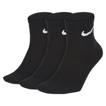(Self-operated) Nike mens and womens socks Dri-FIT quick-drying sports training 3 pairs of socks SX7677-010