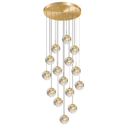 Gypsophila Staircase Long Chandelier Rotating Duplex Modern Minimalist Light Luxury Showroom Villa Loft Dining Room Living Room Lamp