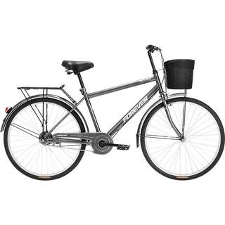 上海永久牌通勤自行车男女款成人普通家用上班代步实心胎老式单车