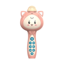 Wireless childrens microphone audio integrated microphone early education singing machine baby girl toy karaoke little boy