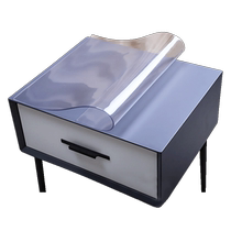 PVC bedside table transparent mat cover waterproof anti-scalding light luxury high-end refrigerator washing machine dust-proof mat cover towel mat