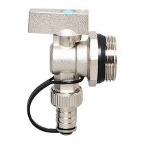Floor heating and floor heating large flow water distributor drain valve radiator drainage exhaust sewage 6 minutes 1 inch drain switch