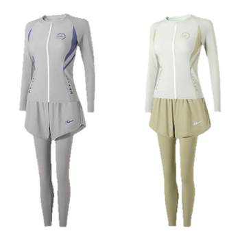 Pull back 2025 new sun protection split surf swimsuit