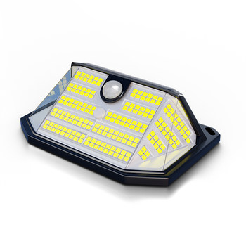 320 three-sided wide-angle light-emitting solar wall light