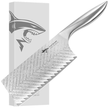 (Self-operated) Crazy Shark German Damascus kitchen knife for home chefs womens meat slicing knife kitchen