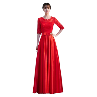 鲁克熊大合唱演出服女长裙合唱团指挥服周年庆舞台红歌演唱礼服