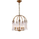 French retro all-copper personalized restaurant glass chandelier