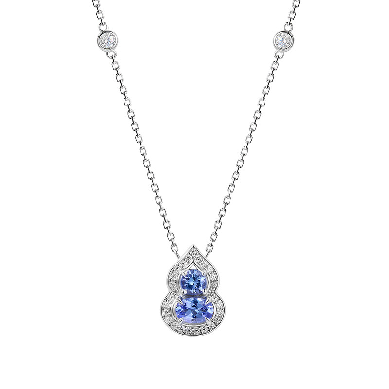 CIGALONG treasure gourd tanzanite necklace