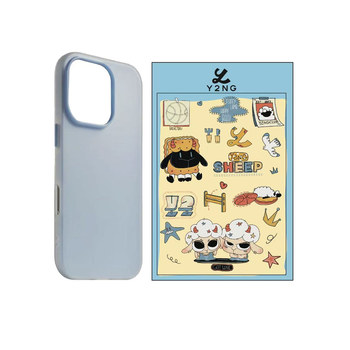 Neutral style d-standing decorative sticker phone case