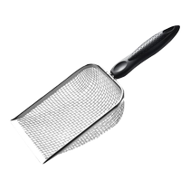 Large cat litter shovel fine hole stainless steel can hang fine mesh toilet shovel artifact bentonite metal cat shovel