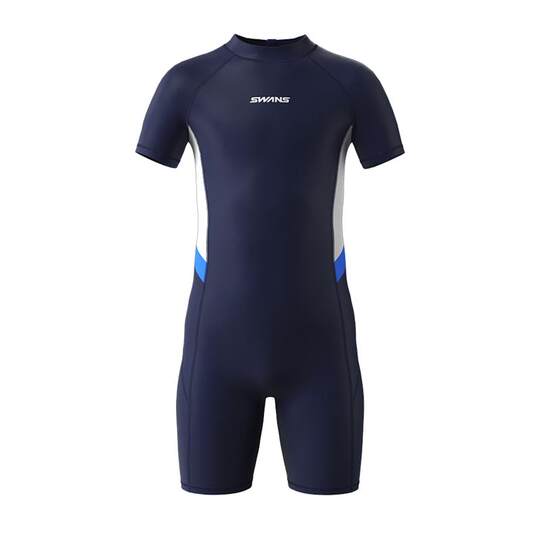 swans儿童泳衣男孩分体速干专业防晒2025新中大童男童青少年游泳