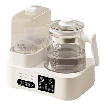 Steam sterilization, milk conditioning and warm milk