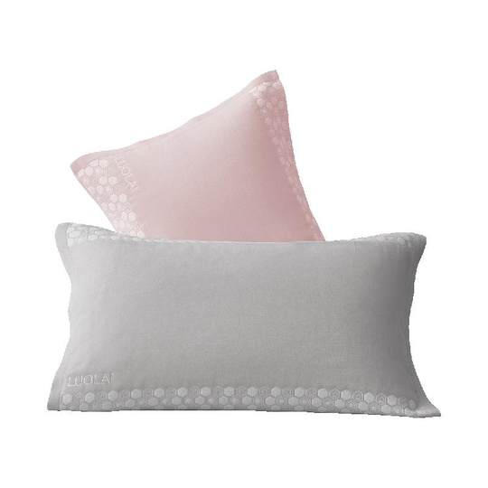 Luolai Home Textiles Bedding New Product Student Dormitory Simple Dirt-proof Class A Cotton Anti-Slip Gauze Jacquard Pillow Cover