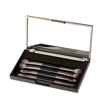Portable set brush with mirror double-head makeup brush recommendation