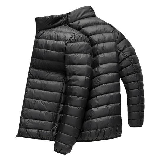 【黄晓明同款】轻薄羽绒服男2025年秋冬立领运动短款鸭绒保暖外套