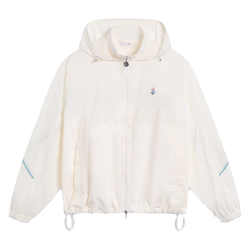 Li Ning 여성의 새로운 가을 후드 재킷 느슨한 스포츠 패션 캐주얼 트렌드 Windbreaker AFDT434