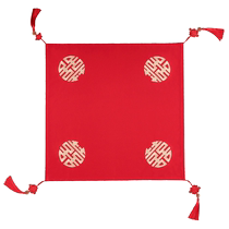 Luo Yijia Wedding Red Hijab Flexible Anti-wrinkle Bridal Veil Embroidered Chinese Retro Festive Headwear