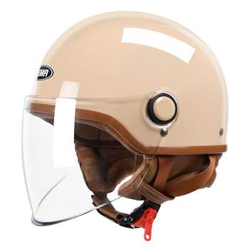 Mustang electric motorcycle winter warm half helmet