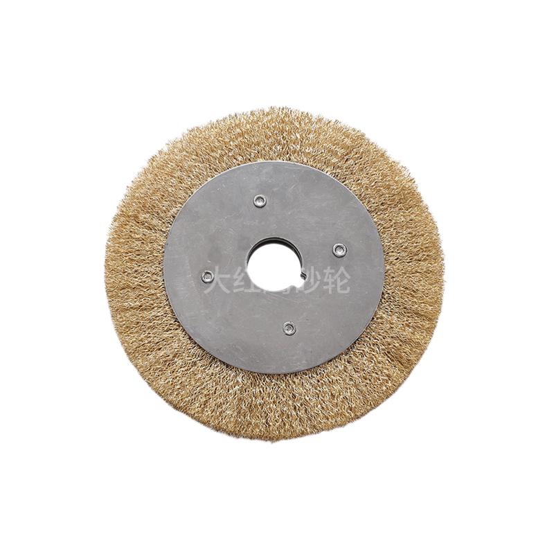 Roll flat wire brush polishing to remove rust