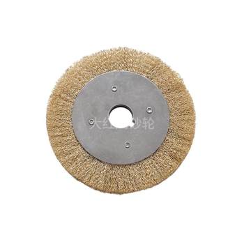 Roll flat wire brush polishing to remove rust