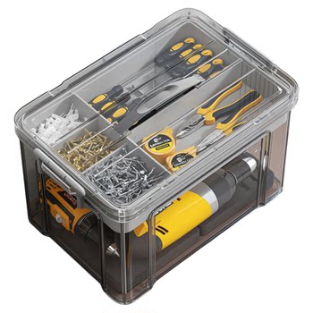 Transparent finishing of tool box hardware