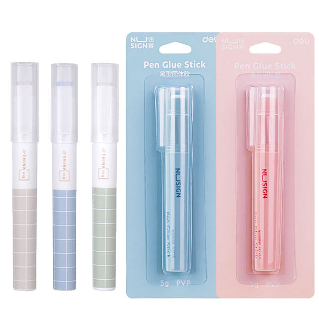 Deli pen type solid glue formaldehyde-free high viscosity glue stick
