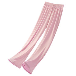 Puff's Xiaoxian Cool Sun Protection Pants Ice Silk Wide Leg Pants Women's Versatile Casual Summer Thin Drapey Slimming Pants