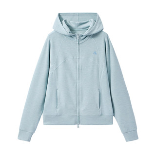 CLOUDSPACE【轻柔皮】双面拉绒轻暖插肩袖连帽外套2025秋季上衣女