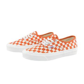 Vans official Authentic 44 DX ສີສົ້ມ checkerboard ເກີບຜ້າໃບ Anaheim