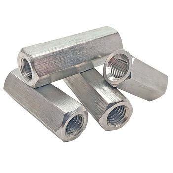 Hexagonal lengthened fine nut heightened screw