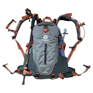 五角星防泼水户外专业徒步登山双肩背包男女旅行双肩包旅游包书包