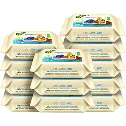 Zichu Baby Hand and mouth wipes ຜ້າເຊັດປາກປຽກຂອງເດັກນ້ອຍ ຜ້າເຊັດປຽກພິເສດສຳລັບເດັກນ້ອຍ ອັບເກຣດໃໝ່ຊຸດຄອບຄົວ 80 ປໍ້າ 12 ຊອງ