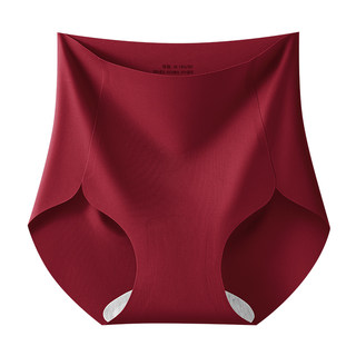 都市丽人本命年红色内裤女士2025新款无痕收小肚子高腰提臀收腹裤