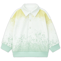 (Same style in the mall) Yings childrens bottoming shirt clothes boys T-shirt long-sleeved 2023 spring and summer new tops
