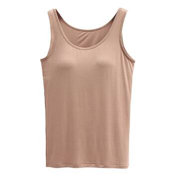 Modal camisole yoga base with chest pad